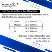 3 - MuscleXP Weight Lifting Gym Belt,  Blue  XL 