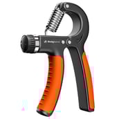 1 - Bodyband Adjustable Hand Grip Strengthener,  Black Orange 