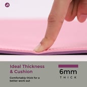 6 - Bodyband TPE Yoga Mat,  Pink-Purple  6 mm 