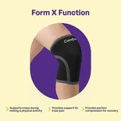 2 - Careforce Knee Cap for Men,  Black  Medium 
