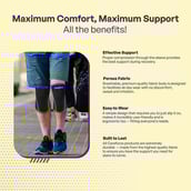 4 - Careforce Knee Cap for Men,  Black  Extra Large 