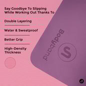 4 - Bodyband TPE Yoga Mat,  Pink-Purple  6 mm 