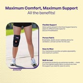 4 - Careforce Hinged Knee Support,  Black  Small-Medium 