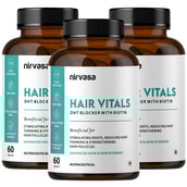 1 - Nirvasa Hair Vitals DHT Blocker with Biotin,  60 tablet(s)  Unflavoured (Pack of 3) 