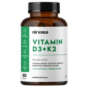 1 - Nirvasa Vitamin D3+K2,  60 capsules  Unflavoured 