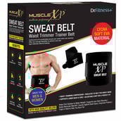 9 - MuscleXP Sweat Belt, Black 54 inches