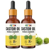 1 - Organix Mantra Castor Oil,  30 ml  Cold Pressed Oil (Pack of 2) 