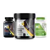 MuscleBlaze MB Fat Burner 60 tablets & Creatine HMB 120g & Ashwagandha 1000mg 60 tablets Combo