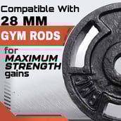 6 - BULLAR 40 kg Cast Iron Home Gym Set