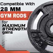 6 - BULLAR 70 kg Cast Iron Home Gym Set