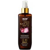WOW Skin Science Onion Black Seed Hair Oil, 200 ml for All Hair Types