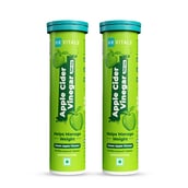 HealthKart HK Vitals ACV 750 mg Effervescent,  30 tablet(s)  Green Apple 