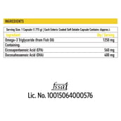 9 - TrueBasics Fish Oil with 1250mg Omega-3 560mg EPA 400mg DHA OP,  90 capsules 