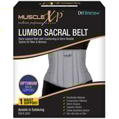 7 - MuscleXP Lumbo Sacral Belt,  Grey  Small 