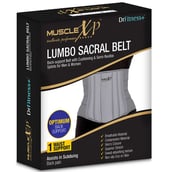 9 - MuscleXP Lumbo Sacral Belt,  Grey  XL 