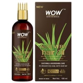 1 - WOW Skin Science Aloe Vera Hair Oil,  100 ml  with Comb Applicator 