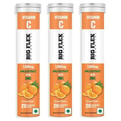 1 - Big Flex Vitamin-C, 20 tablet(s) Orange (Pack of 3)