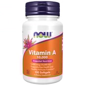 1 - Now Vitamin A 10,000 IU,  100 softgels 