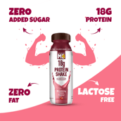 5 - MuscleBlaze 18g Protein Shake (No Added Sugar) OP,  6 Piece(s)/Pack  Strawberry Cream 