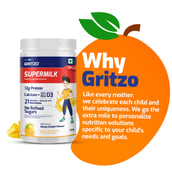 10 - Gritzo SuperMilk Protein & Nutrition Drink 13+y Boys, 400 g Mango