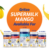 8 - Gritzo SuperMilk Protein & Nutrition Drink For 13+ Girls,  400 g  Mango