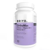 1 - Briyo Orthomax Calcium Vitamin D3 and Vitamin K2-7,  Unflavoured  60 softgels 