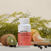 4 - Briyo Multivitamins & Minerals with Ginseng,  60 softgels  Unflavoured 