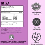 4 - Briyo Coenzyme Q10 200mg,  60 softgels 