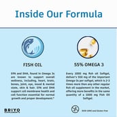 6 - Briyo Fish Oil 1000mg,  60 softgels 