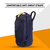 6 - MuscleBlaze Hybrid Gym Bag (UNLEASH THE ZIDD),  Blue