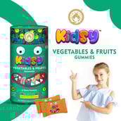 3 - Mom & World Kidsy Vegetables & Fruits,  30 gummies  Mixed Fruit 