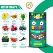 5 - Mom & World Kidsy Vegetables & Fruits, 30 gummies Mixed Fruit (Pack of 3)