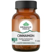 1 - Organic India Cinnamon,  60 capsules 