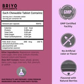 4 - Briyo Folic Acid as Folate, Natural Raspberry 90 chewable tablet(s)