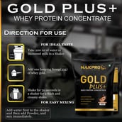 7 - Nakpro Gold Plus+ Whey Protein Concentrate,  2.2 lb  Coffee 