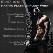 4 - Nakpro Platinum Plus+ Whey Protein Isolate,  2.2 lb  Chocolate Cream 