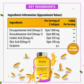 4 - Naturyz Triple Omega 3 Flavour Mango,  60 softgels 