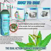 4 - Naturyz Multi Purpose Surface Disinfectant Spray, Alcohol based 200 ml for Car, Home & Office