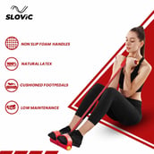 5 - SLOVIC 4 Tube Tummy Trimmer,  Red  Free Size 