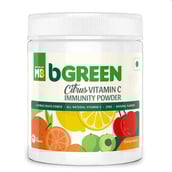 bGREEN Citrus Vitamin C Immunity Powder by MuscleBlaze,  125 g  Orange 