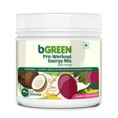 bGREEN Pre-Workout Energy Mix by MuscleBlaze, 0.55 lb Raspberry Lemon