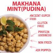 6 - Bagrrys Makhana Flavoured Foxnuts, Mint (Pudina) 100 g
