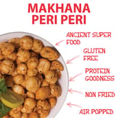 6 - Bagrrys Makhana Flavoured Foxnuts, Peri - Peri 100 g