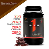 2 - Rule One R1 Protein,  2.55 lb  Chocolate Fudge 