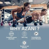 8 - Azani Active Nutrition Active Plant Protein, 1.1 lb Unflavoured