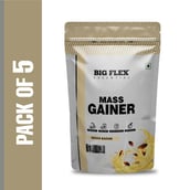 8 - Big Flex Essential Mass Gainer, 2.2 lb Kesar Badam Pack of 5