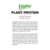 3 - Fitday Plant Protein Powder, 0.88 lb Strawberry