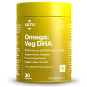 1 - Setu Omega : Veg DHA, 30 capsules
