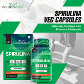 3 - NourishVitals Spirulina - Pack of 2, 60 veggie capsule(s)
