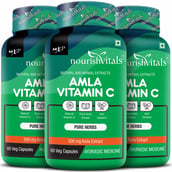 1 - NourishVitals Amla Vitamin C, 60 veggie capsule(s) Unflavoured (Pack of 3)